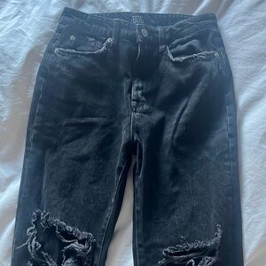 I’m selling a pair of BDG black ripped straight leg jeans from urban outfitters
